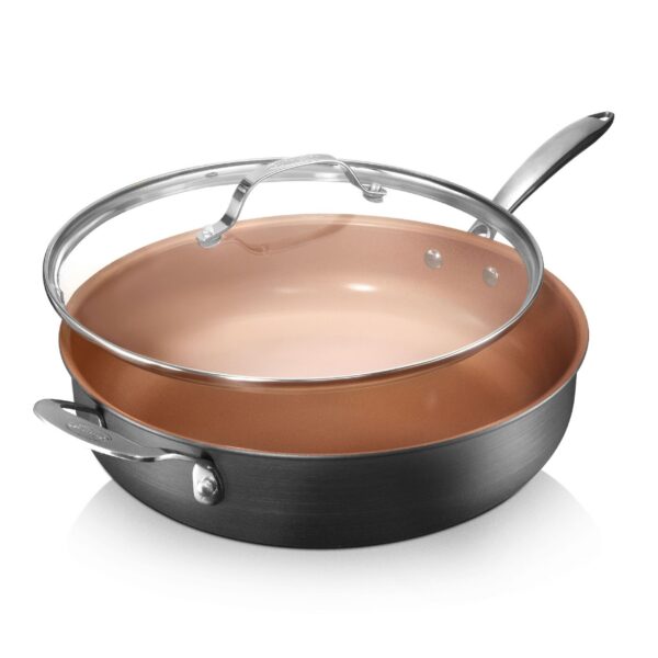 7e9a2b10-870f-4f58-a076-5951e3878f19.jpg Gotham Steel - 5.5 QT Nonstick Jumbo Cooker with Glass Lid - Black