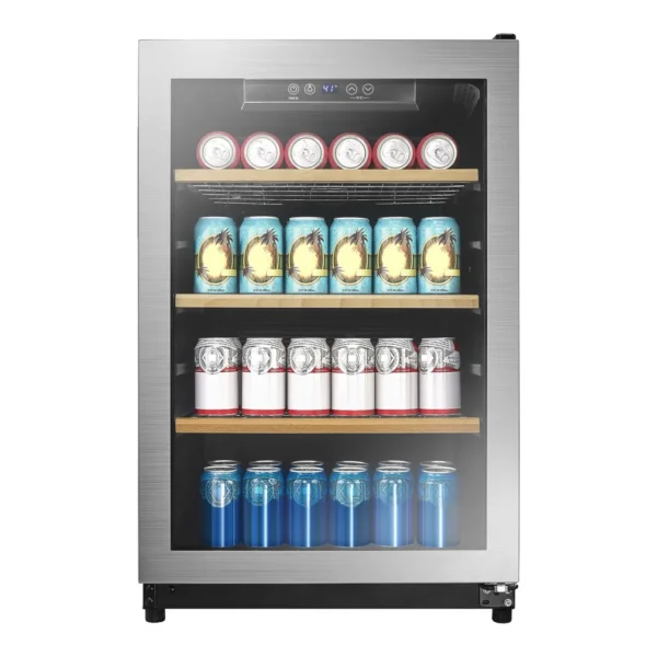 7f53d15f-2965-478c-9628-39db5094d306.jpg Insignia™ - 130-Can Beverage Cooler - Silver