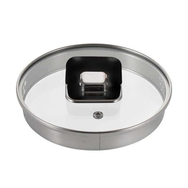 Version 1.0.0 NutriChef - 3.1 Quart Saucepan Pot, Tempered Glass Lids, Works with NCCWSTKBLK (NCWSTKBLK31LID) - Black