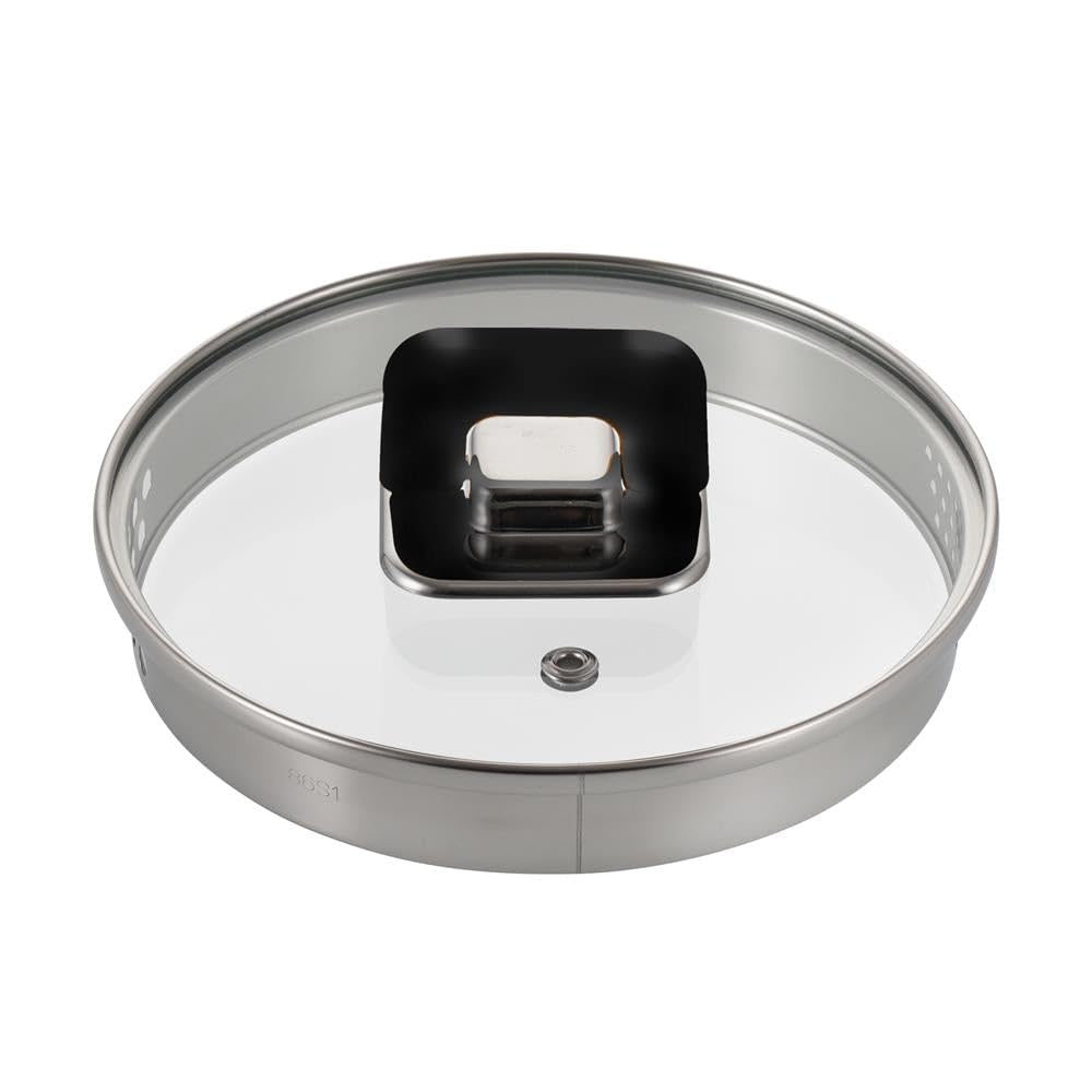 Version 1.0.0 NutriChef - 3.1 Quart Saucepan Pot, Tempered Glass Lids, Works with NCCWSTKBLK (NCWSTKBLK31LID) - Black