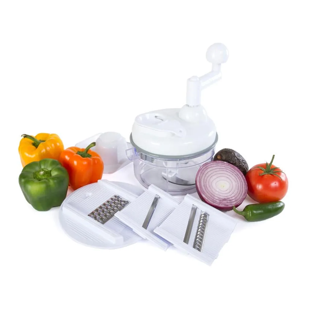 80eee17d-6544-4af2-b735-202ac1a24804.jpg Kitchen + Home KH-106 Miracle Chopper 5 in 1 Food Chopper - As Seen on TV Manual Food Processor – White
