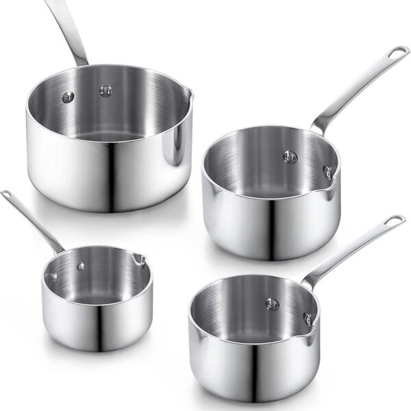 81f30e41-9f0c-44f0-83df-0bd5827524b7.jpg Cooks Standard - Multi-Ply Clad 4pcs Butter Warmer Set - Stainless Steel