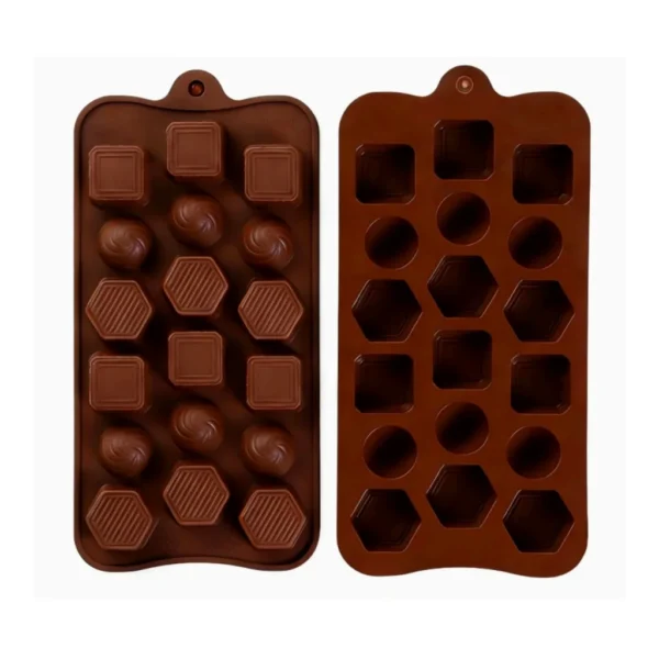 82760d36-5c7d-4a3f-b24d-467b87174889.jpg Kitcheniva - Silicone Chocolate Drop Mold with 3 Unique Designs (4.1 x 8.3 Inch)