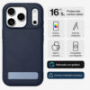 840390393265_2_6.jpg Zagg Case Sedona with MagSafe KS for iPhone 18 Pro Max/17 Pro Max - Navy Blue