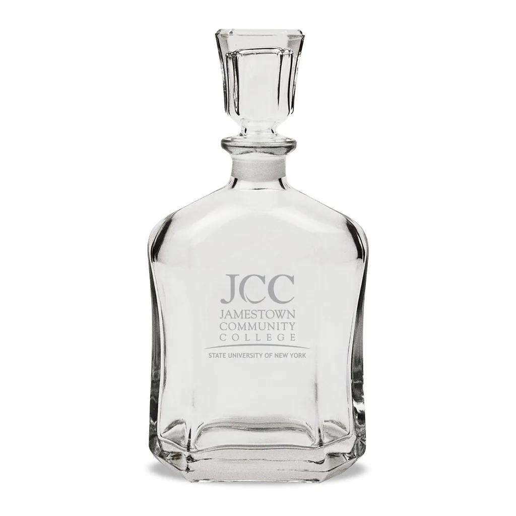 86bfd945-6c7c-46de-b3cb-c0531dd0c4c8.jpg Jardine - SUNY Jamestown Community College 23.75oz. Crystal Whiskey Decanter - Multicolor