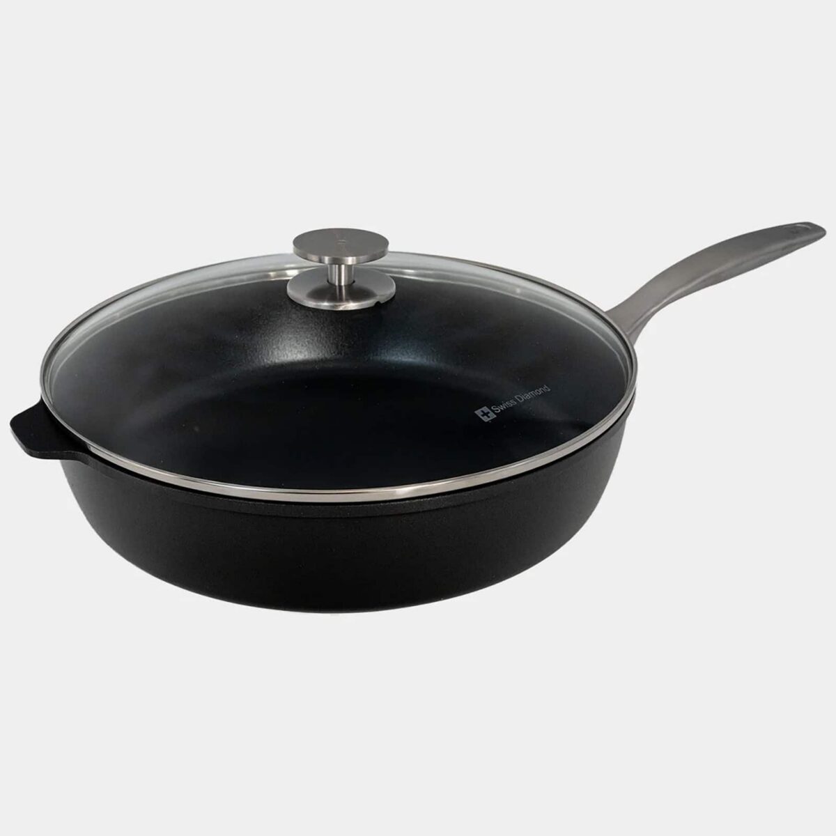 86e14eff-36b8-4d1a-ba79-52efaf68eb6c.jpg Swiss Diamond - CHD Nonstick Saute Pan with Glass Lid, 5.8 qt - Black