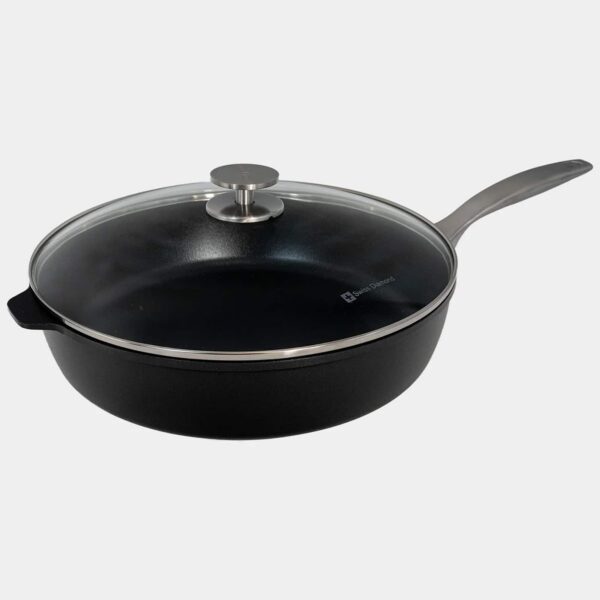 86e14eff-36b8-4d1a-ba79-52efaf68eb6c.jpg Swiss Diamond - CHD Nonstick Saute Pan with Glass Lid, 5.8 qt - Black