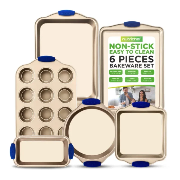 87bfec8d-d086-474c-ac10-65caf77beca0.jpg NutriChef - 6-Piece Nonstick Bakeware Set - Premium