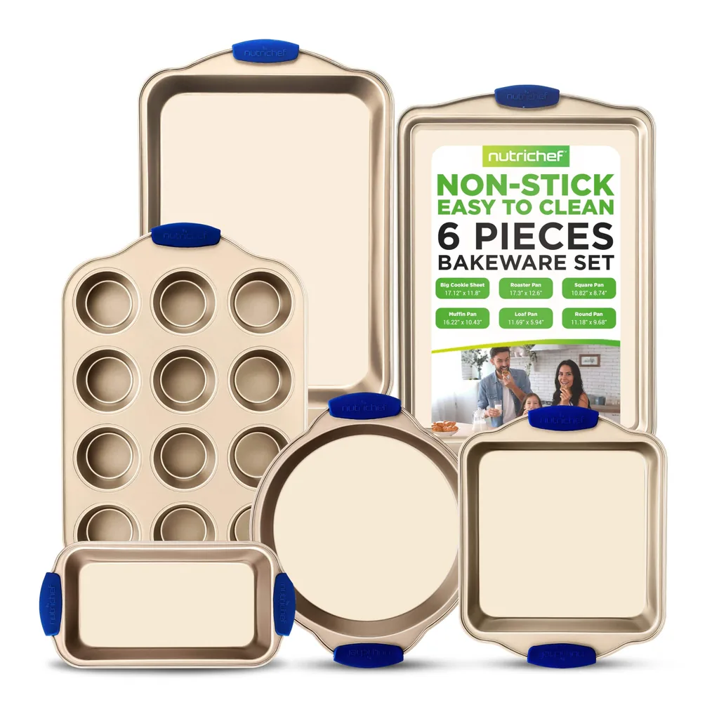 87bfec8d-d086-474c-ac10-65caf77beca0.jpg NutriChef - 6-Piece Nonstick Bakeware Set - Premium