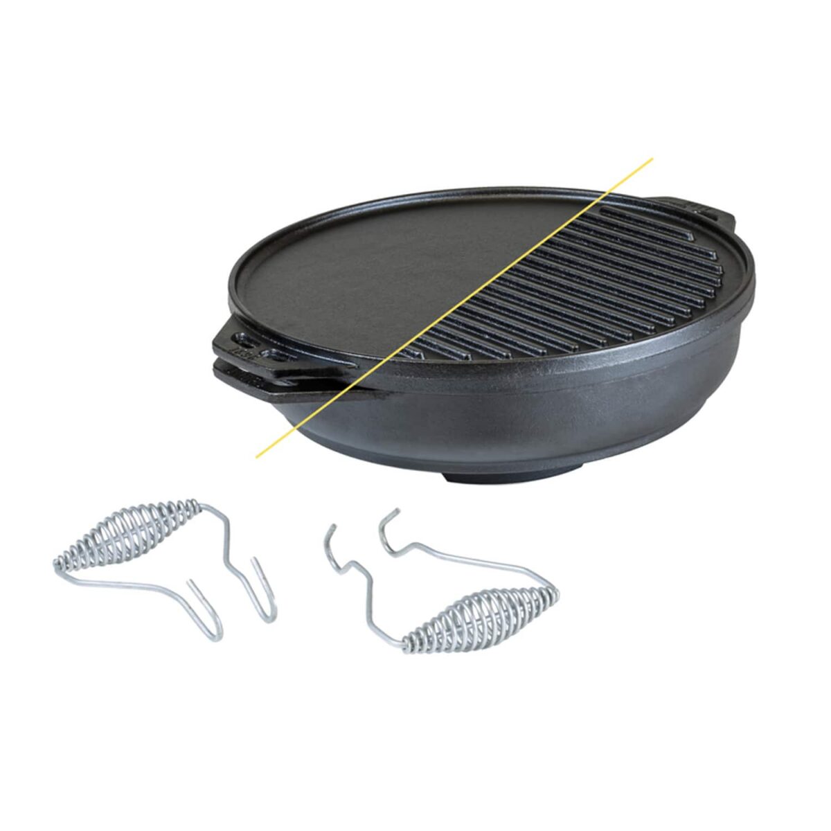 888d99c4-d4a6-4ef6-ad59-3048123f3903.jpg Lodge - Cast Iron Multi-Pan 14 in. 6.8 qt Black