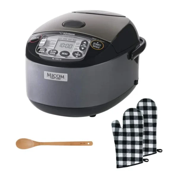 8bb8a004-66b3-4f86-8753-fba39eaca9e6.jpg Zojirushi NL-GAC10BM-K1 NL-GAC10BM 5.5 Cup Umami Micom Rice Cooker Bundle – Black