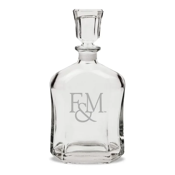 8bdc590a-3b4f-4574-bfad-844a9ebb4f41.jpg Jardine - Franklin & Marshall Diplomats 23.75oz. Crystal Whisky Decanter - Multicolor