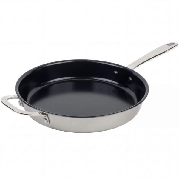 8e1d122d-b32f-4fad-8dd5-d8405d627aae.jpg Alva - Maestro Nonstick Stainless Steel Frying Pan - Black