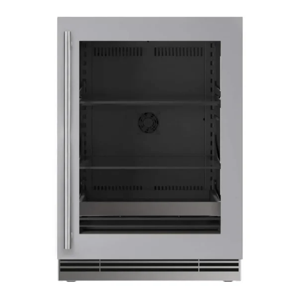 8f072cf0-5789-4d06-b109-af8171ae4990.jpg U-Line - 24"W. 5.1 Cu.Ft. Built-In Frame w. Glass Compact Beverage Center - Stainless Steel