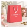 FARMASI Carton Bag Small — Coral — Gift preparation scene; styling props not included FARMASI Carton Bag Small — Coral — Gift preparation scene; styling props not included