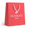FARMASI Carton Bag Small — Coral — Front packaging detail with FARMASI be well branding FARMASI Carton Bag Small — Coral — Front packaging detail with FARMASI be well branding