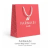 FARMASI Carton Bag Small — Coral — Product identification, code 9000051 FARMASI Carton Bag Small — Coral — Product identification, code 9000051