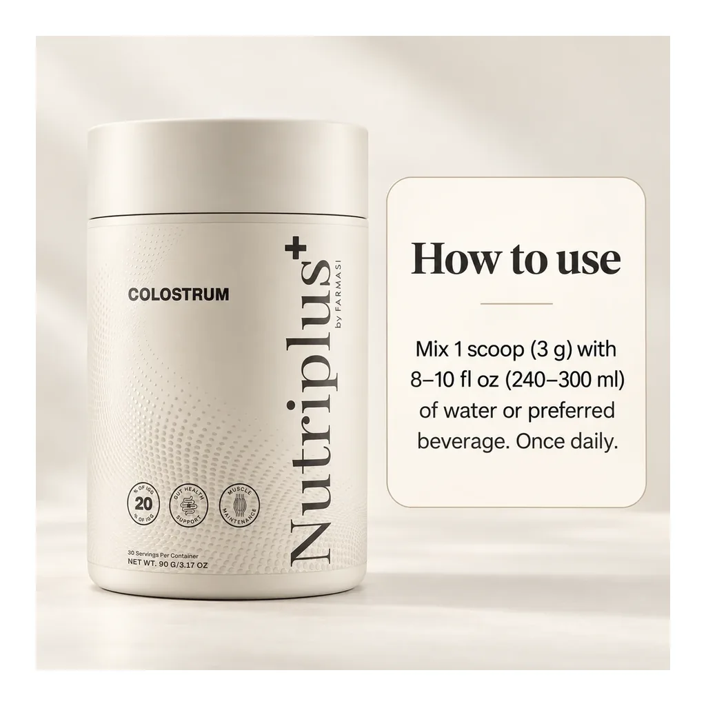FARMASI Nutriplus+ Colostrum – 90 g – How to use FARMASI Nutriplus+ Colostrum – 90 g – how to use