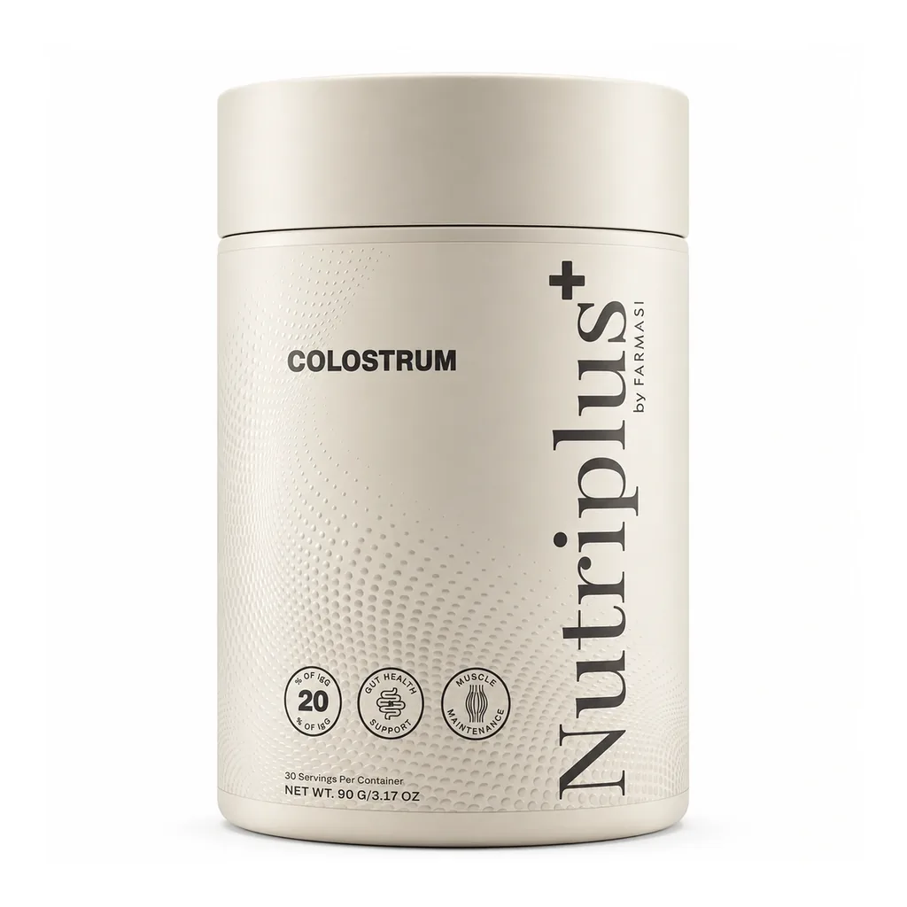 FARMASI Nutriplus+ Colostrum – 90 g – Front packaging detail FARMASI Nutriplus+ Colostrum – 90 g – front packaging detail
