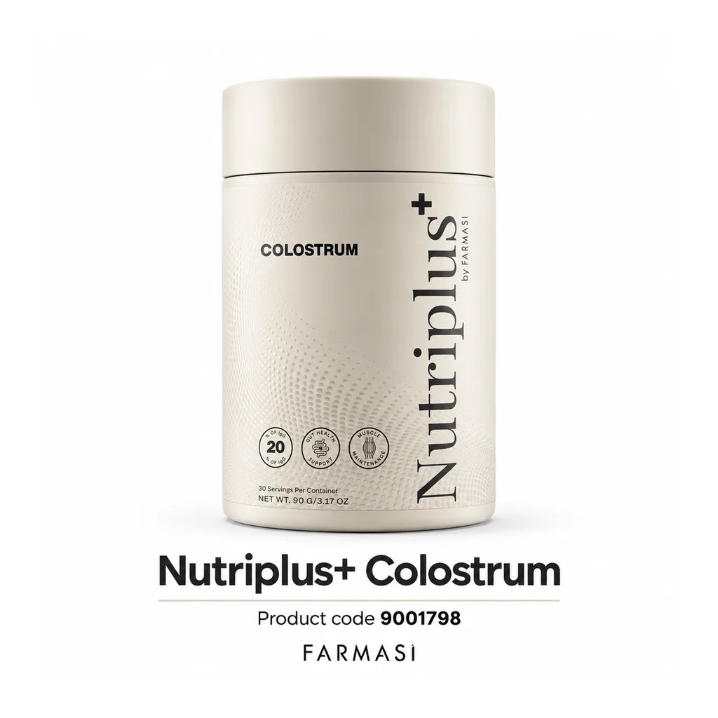 FARMASI Nutriplus+ Colostrum – 90 g – Product identification and code FARMASI Nutriplus+ Colostrum – 90 g – product identification and code
