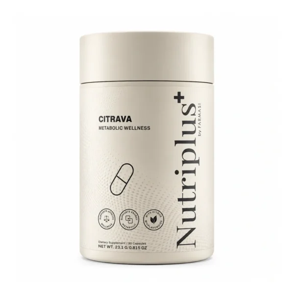 FARMASI Nutriplus+ Citrava – 30 Capsules – Main product on white FARMASI Nutriplus+ Citrava – 30 Capsules – main product on white