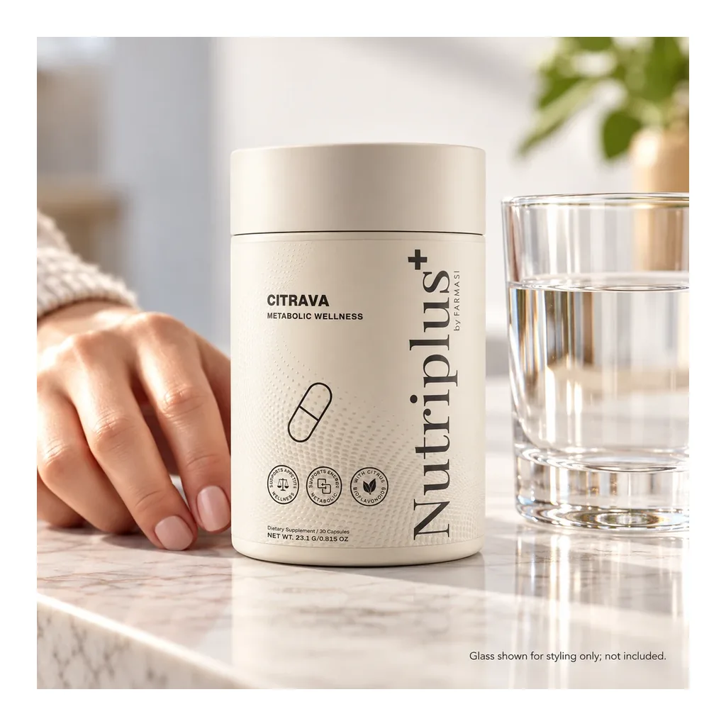 FARMASI Nutriplus+ Citrava – 30 Capsules – Daily-use scene FARMASI Nutriplus+ Citrava – 30 Capsules – daily-use scene