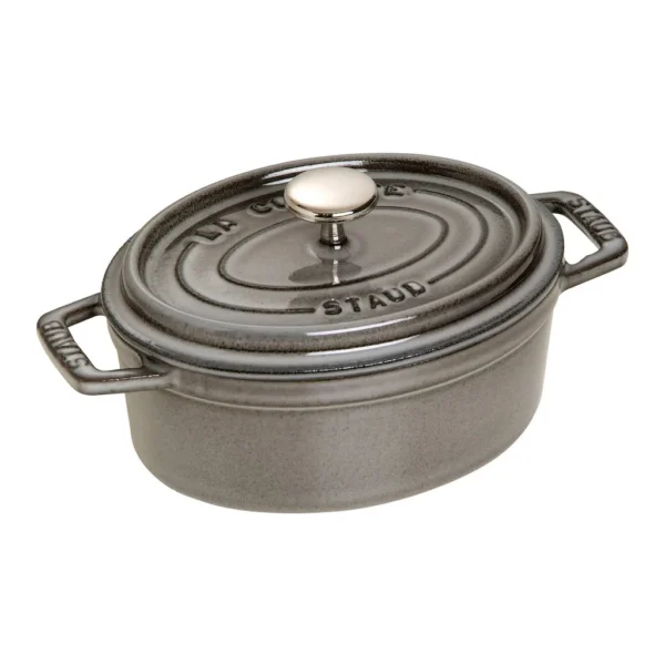 908ada4d-d6b6-4893-b3e8-984e6ff3e089.jpg Staub - Cast Iron 1-qt Oval Cocotte - Graphite Grey