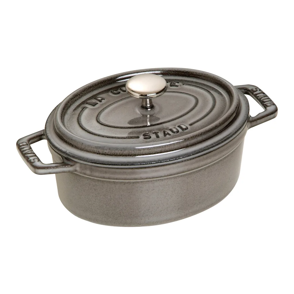 908ada4d-d6b6-4893-b3e8-984e6ff3e089.jpg Staub - Cast Iron 1-qt Oval Cocotte - Graphite Grey