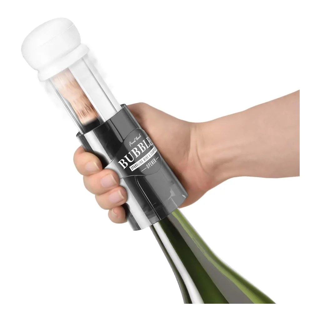90bc506a-4423-4000-a8ff-1faad2e6d38e.jpg Final Touch - Bubbles Sparkling Wine & Champagne Opener - Black