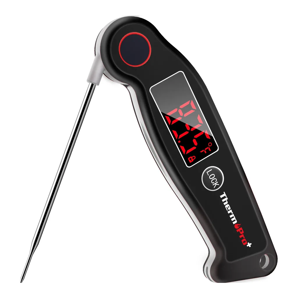 918441ff-3f68-452c-a6a6-ce5d86368bd5.jpg ThermoPro - TP19W Waterproof Digital Meat Thermometer with Magnet, LED Display - Food, Candy, Grill, Kitchen Use - Black