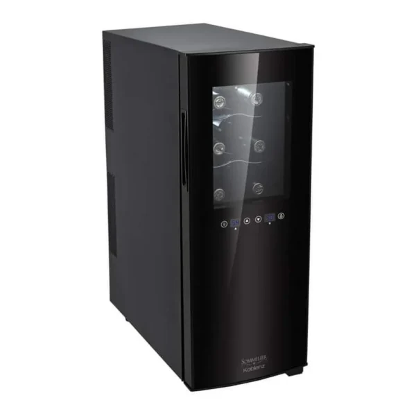 927b3953-ad98-4788-b183-8f4503a68a8b.jpg Koblenz - 12-Bottle Dual Zone Wine Cooler and Chiller - Black
