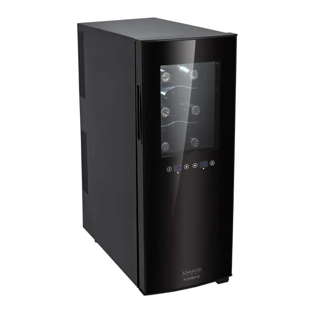 927b3953-ad98-4788-b183-8f4503a68a8b.jpg Koblenz - 12-Bottle Dual Zone Wine Cooler and Chiller - Black