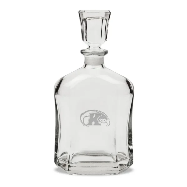 9301d3a4-675c-4c77-836b-7154cbbd51d3.jpg Jardine - Kent State Golden Flashes 23.75oz. Crystal Whiskey Decanter - Multicolor