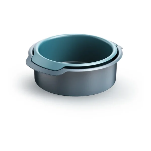9375968b-8884-47dd-a8ae-dcd39734a38e.jpg Joseph Joseph - Nest Bake 2-piece Non-stick Cake Pan Set with Easy Pull Handles - Blue