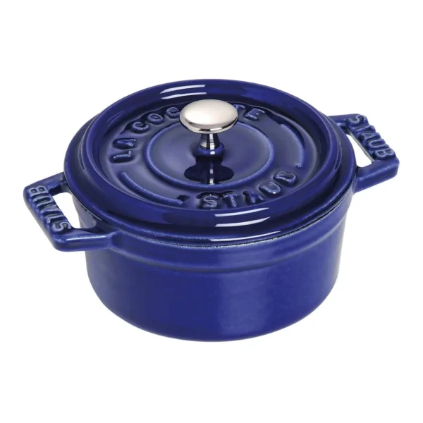 93975e29-5613-4422-841c-e957ecb7348c.jpg Staub - Cast Iron 0.25-qt Mini Round Cocotte - Dark Blue