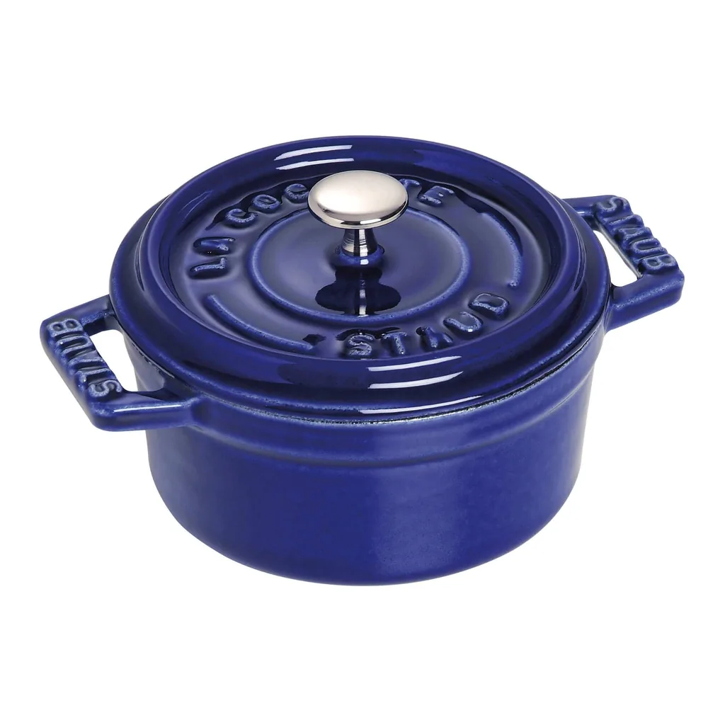 93975e29-5613-4422-841c-e957ecb7348c.jpg Staub - Cast Iron 0.25-qt Mini Round Cocotte - Dark Blue