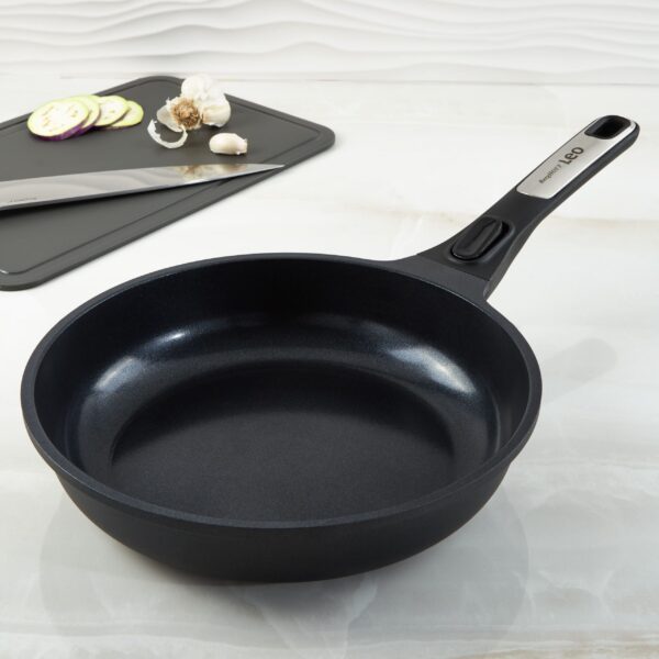 94690c99-c8cf-4ae1-8d05-3448c1ecc21d.jpg BergHOFF - Leo Phantom Nonstick Ceramic 9.5" Frying Pan, Recycled - Black