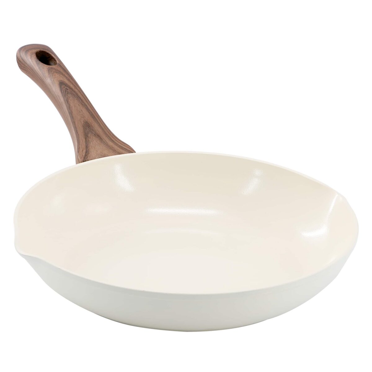 94c503b0-37e8-48ae-b11d-f09a4f802673.jpg Oster - Amberg Choice 9.5 Inch Ceramic Nonstick Forged Aluminum Frying Pan - Off-White