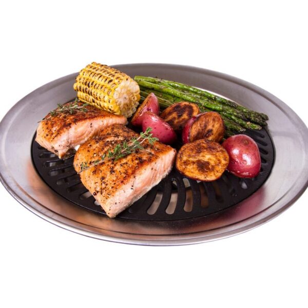 95268133-d23b-4ba0-b720-3a15b99a7afe.jpg Kitchen + Home - Stove Top Grill - Smokeless Nonstick Indoor Grill - Silver