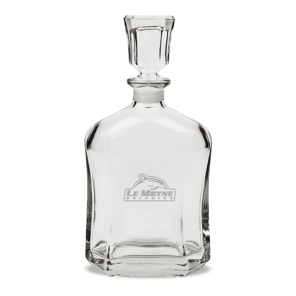 9557ebb6-6302-4f65-82a2-3ec3a763ef84.jpg Jardine - Le Moyne Dolphins 23.75oz. Crystal Whisky Decanter - Multicolor