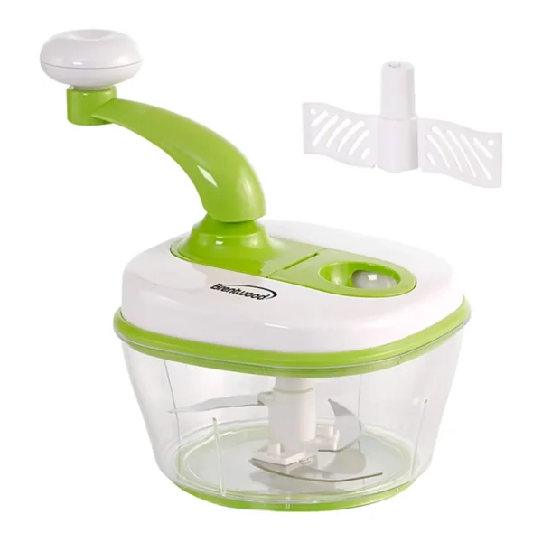 9793d6f1-896a-4833-bddf-1853414db09e.jpg Brentwood 310117032M 8 Cup Hand Crank Food Processor with Stainless Steel Blades and Paddle Mixer – Green