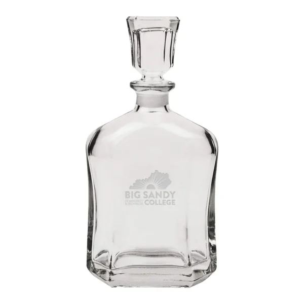 97e6814b-1d52-405f-8245-b7e4374cfafa.jpg Jardine - Big Sandy Community and Technical College 23.75oz. Crystal Whisky Decanter - Multicolor