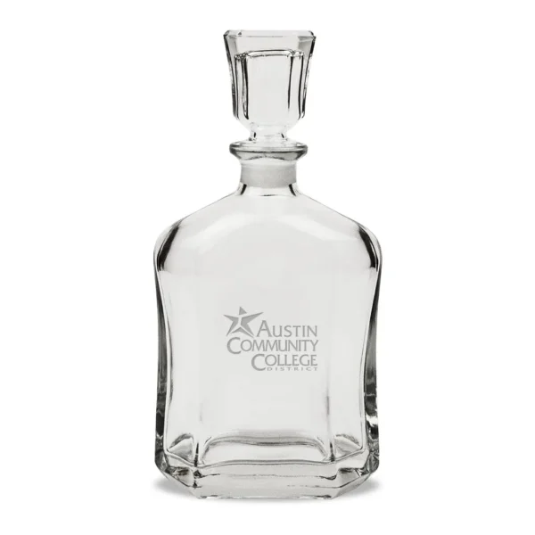 98328a1f-f8b2-4ca8-9397-95a58e6acd37.jpg Jardine - Austin Community College 23.75oz. Crystal Whisky Decanter - Multicolor