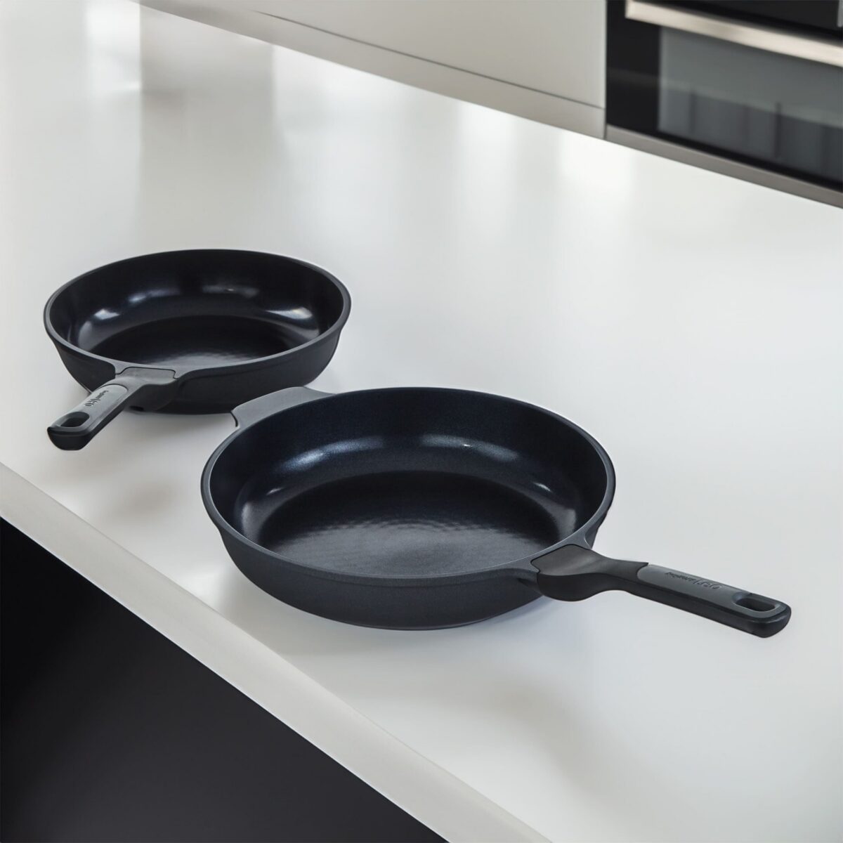 99921cde-95a4-4162-91ba-28c5e0a5983f.jpg BergHOFF - Leo Stone+ 2pc Nonstick Ceramic Fry Pan Set, Recycled - Black