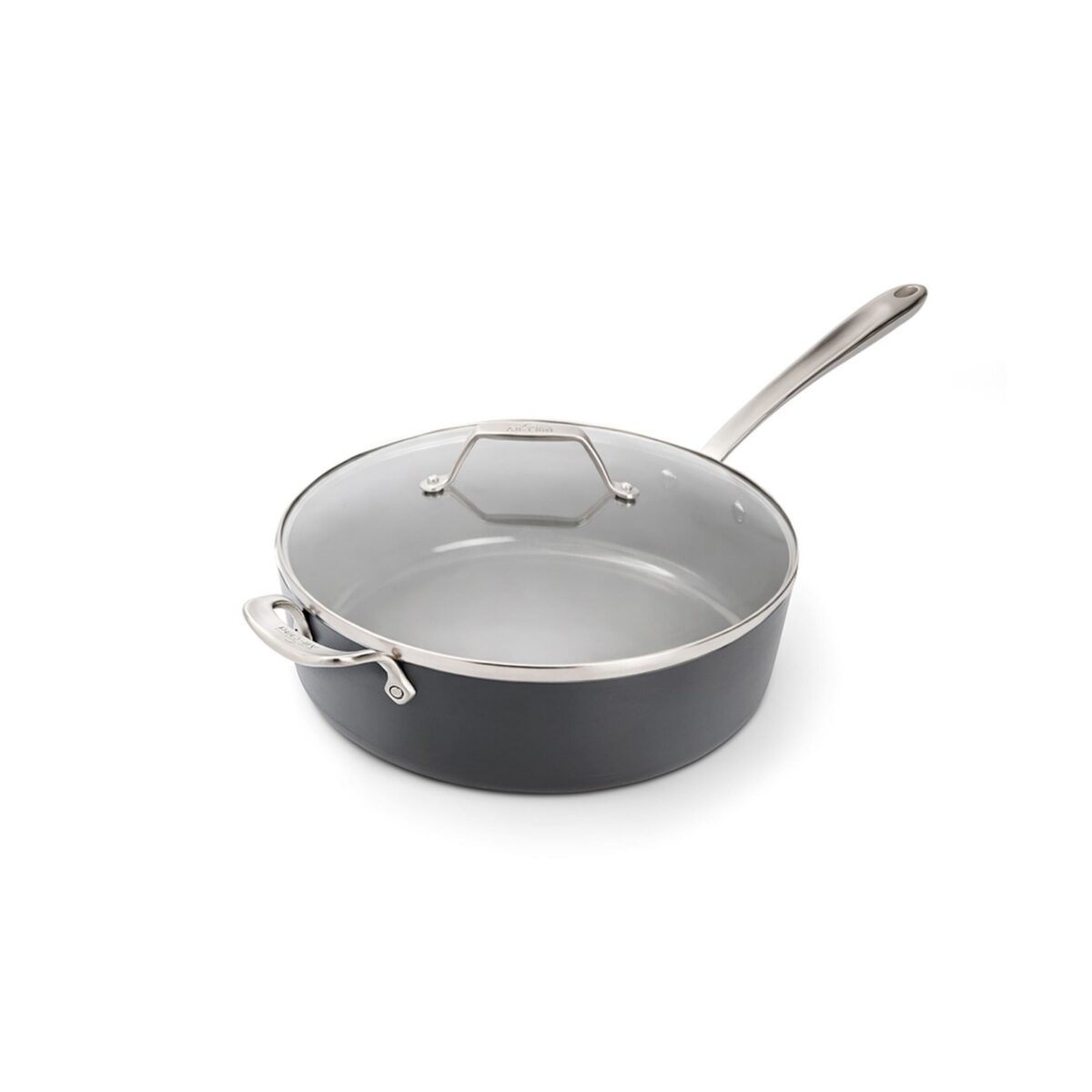 99f69e2b-fb5a-4fcf-9eba-10da94a92b6a.jpg All Clad - All-Clad 6qt HA1® Ceramic Nonstick Sauté Pan with Lid, Light - Gray
