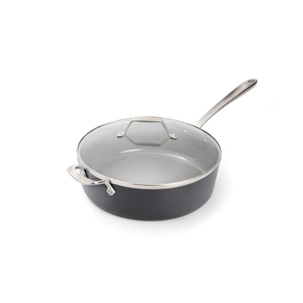 99f69e2b-fb5a-4fcf-9eba-10da94a92b6a.jpg All Clad - All-Clad 6qt HA1® Ceramic Nonstick Sauté Pan with Lid, Light - Gray