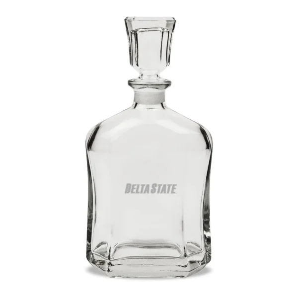 99ff7d99-d52a-4509-adde-3c478e39e177.jpg Jardine - Delta State Statesmen 23.75oz. Crystal Whisky Decanter - Multicolor