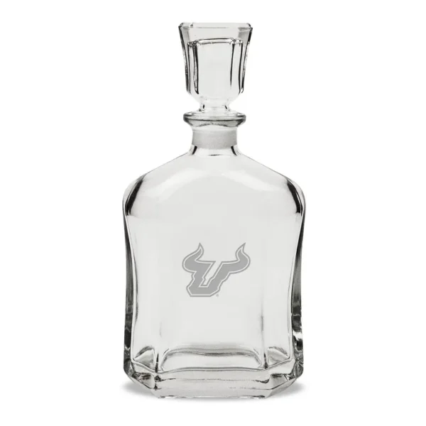 9a3b957c-555b-4f7e-88ad-d245d1c50b12.jpg Jardine - South Florida Bulls 23.75oz. Crystal Whiskey Decanter - Multicolor
