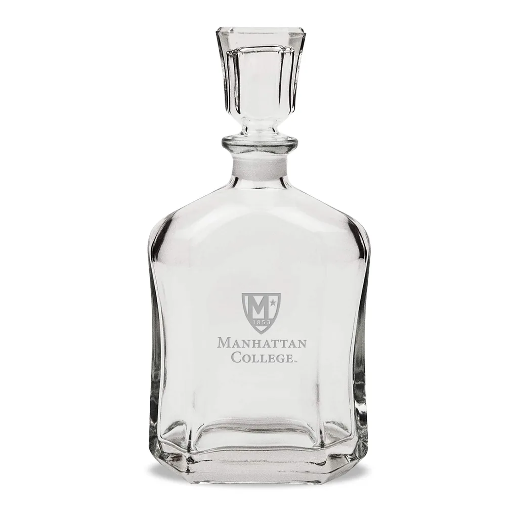 9b290479-e271-44e6-b52d-263caff9d60c.jpg Jardine - Manhattan Jaspers 23.75oz. Crystal Whisky Decanter - Multicolor