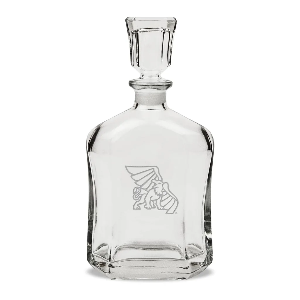 9b9405e9-084c-4d02-b350-85bce92f9bc0.jpg Jardine - Missouri Western State Griffons Team Design 23.75oz. Crystal Whiskey Decanter - Multicolor